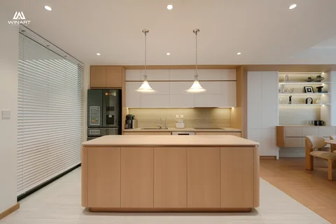 Kitchen and island — D’ METROPOLE apartment
