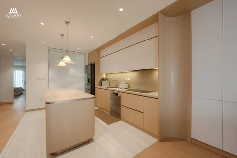 Kitchen and island — D’ METROPOLE apartment