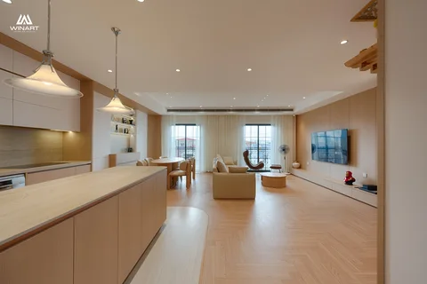 Kitchen and island — D’ METROPOLE apartment