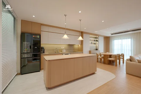 Kitchen and island — D’ METROPOLE apartment