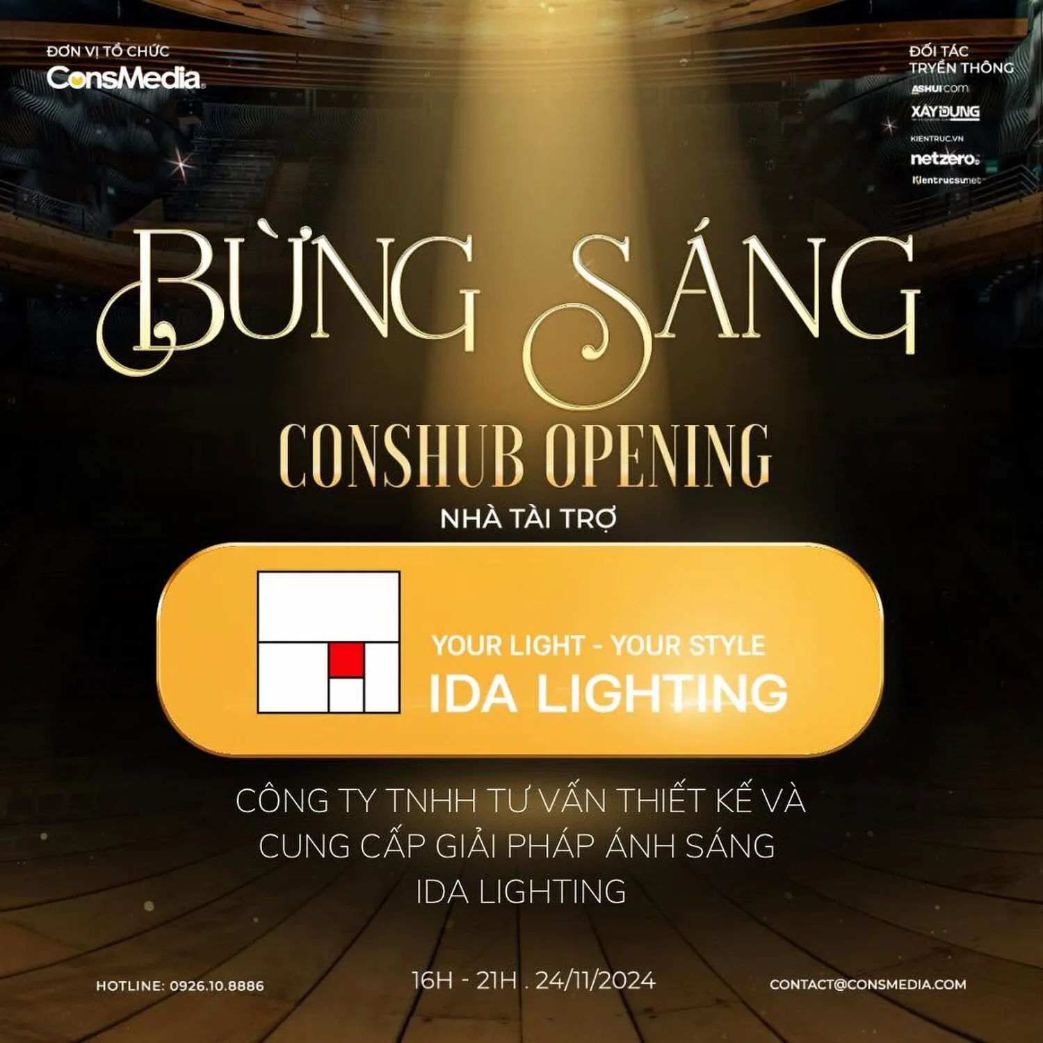 IDA Lighting — Sponsor of ConsHub ‘Bừng Sáng’
