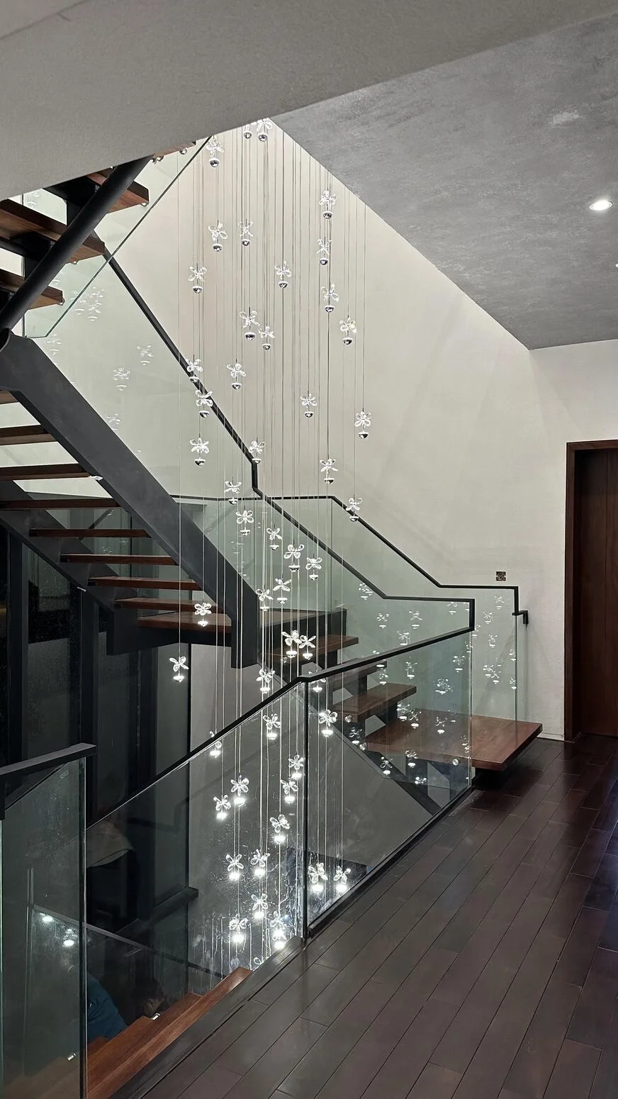 Light glittering through each crystal piece