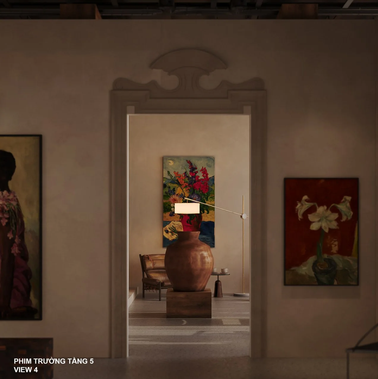Tác phẩm và khoảng trống trong không gian — Phối cảnh 3D THOONG STUDIO