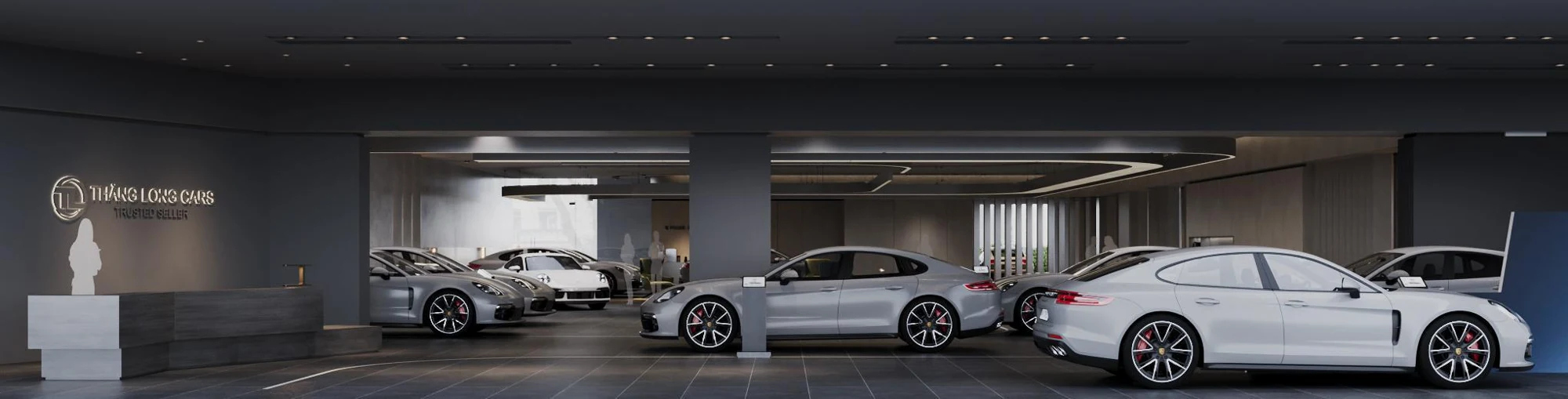 Thăng Long Cars showroom rendering