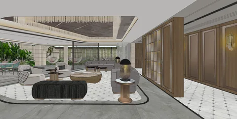 Sinh hoạt gia đình — nghiên cứu không gian SketchUp