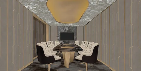 Phòng họp — nghiên cứu không gian SketchUp