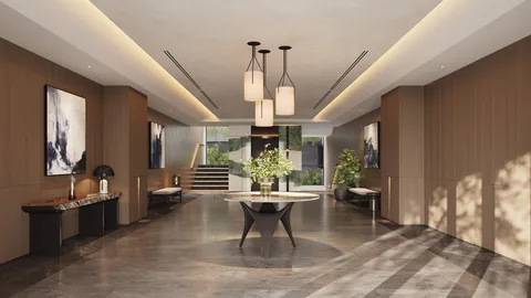 Villa Trần Não — interior concept rendering