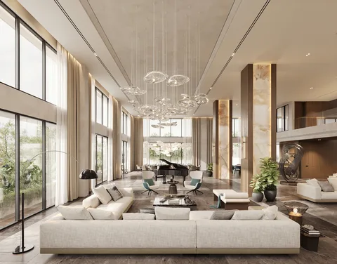Villa Trần Não — interior concept rendering