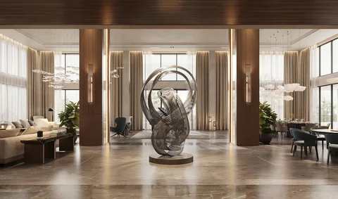 Villa Trần Não — interior concept rendering