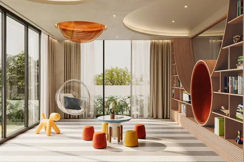 Villa Trần Não — interior concept rendering