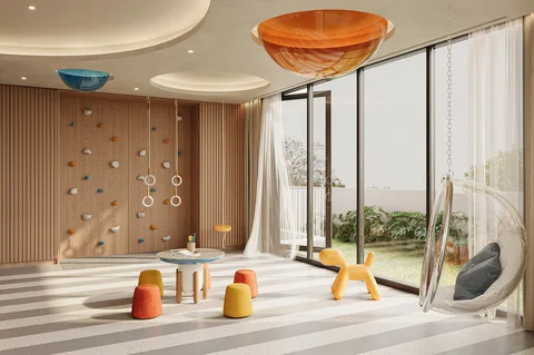 Villa Trần Não — interior concept rendering