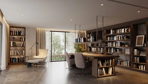 Villa Trần Não — interior concept rendering