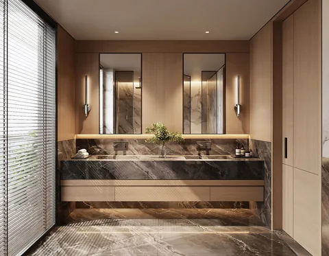 Villa Trần Não — interior concept rendering