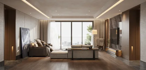 Villa Trần Não — interior concept rendering