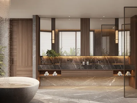Villa Trần Não — interior concept rendering