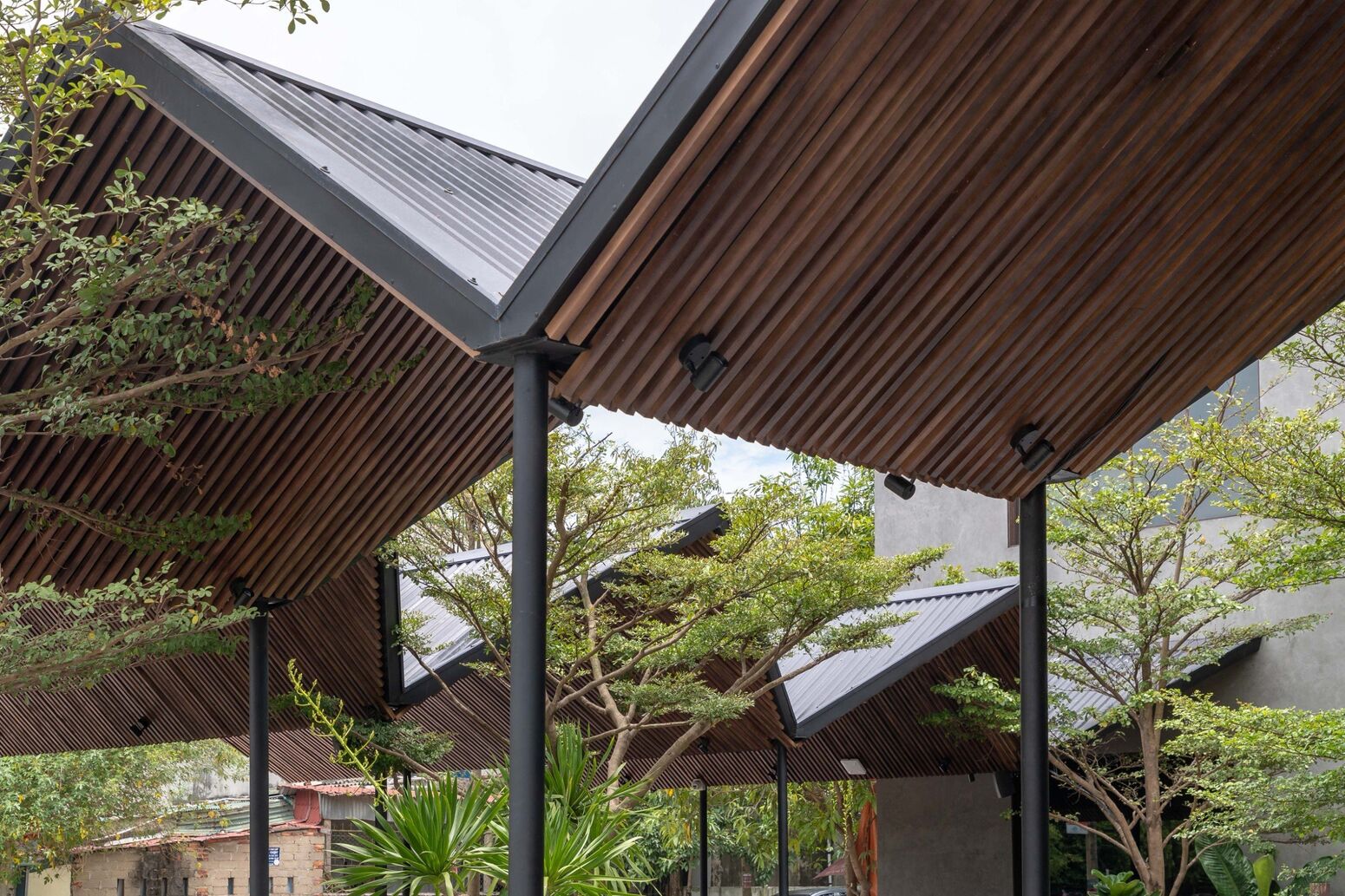 Chi tiết kết cấu mái gỗ nan